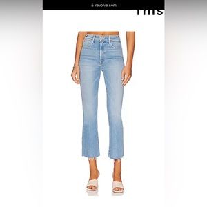 MOTHER The Hustler Ankle Fray jeans in High Life size 32